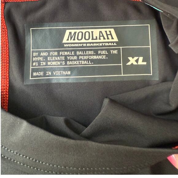 Moolah Women's Black Padded Compression Basketball Top Size XL - Picture 6 of 7